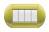 PLACA ELIPTICA 4 MOD LIVING LIGHT. TERMINACION CITRON BTICINO COD REF LNB4804CT