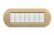 PLACA ELIPTICA 7 MODELO LIVING LIGHT.TERMINACION ACERO BTICINO COD REF LNB4807LAE